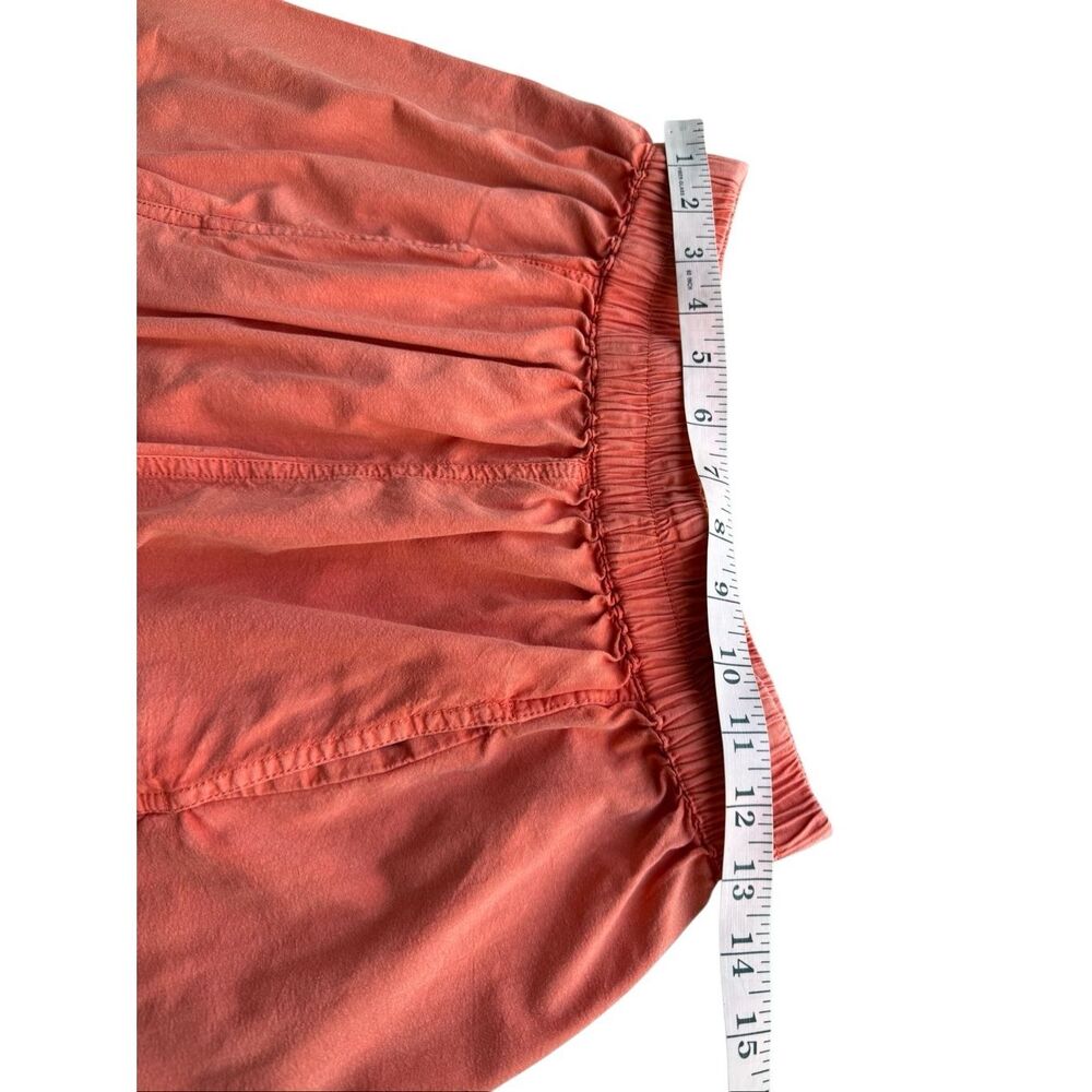 Free People Free People Get Free Poplin Pull-On Shorts In Washed Orange Size S - Picture 7 of 11